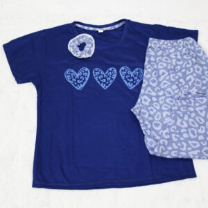 pijama azul y estampada pesquero