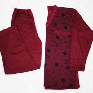 pijama roja con estampados