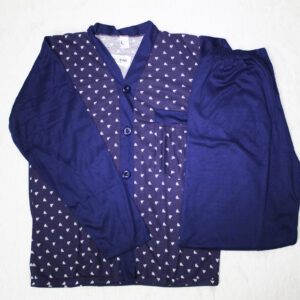 pijama azul oscura estampada barcos