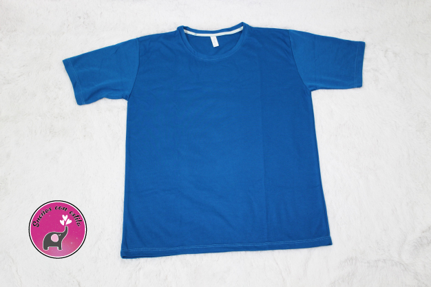 pijama azul y estampada pantaloneta
