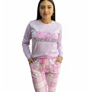 pijama dama algodón pantera rosa (